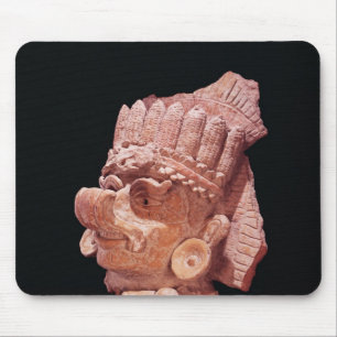 Huvud av den Mayan majguden, Oaxaca, ANNONS c.500 Musmatta