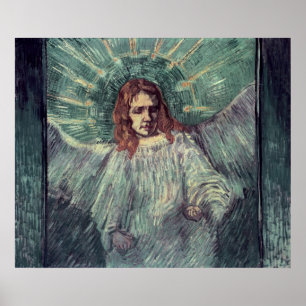 Huvud av en ängel, efter Rembrandt, 1889 Poster