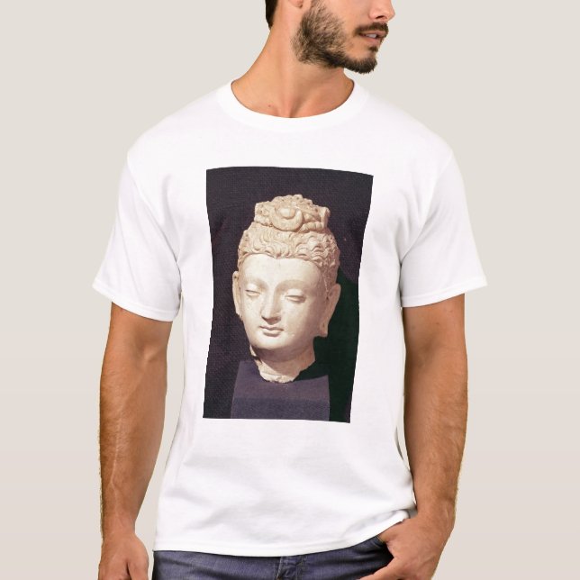 Huvud av en Buddha, Greco-Buddist stil Tee Shirt (Framsida)