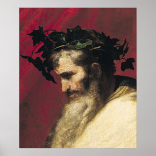 Huvud av en gamal man poster
