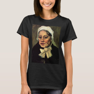 Huvud av en gammal kvinna med vit mössa av Vincent T Shirt