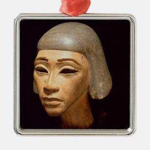 Huvud av en Harpist, från berätta El-Amarna, Julgransprydnad Metall