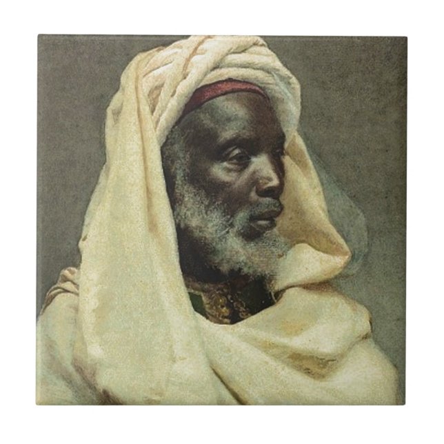 Huvud av en hed kakelplatta (Framsidan)