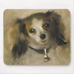 Huvud av en hund, 1870 (olja på kanfas) musmatta