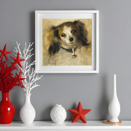 Huvud av en hund, Auguste Renoir Konst Poster