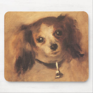 Huvud av en hund av Pierre Renoir, Vintage Fine Ar Musmatta