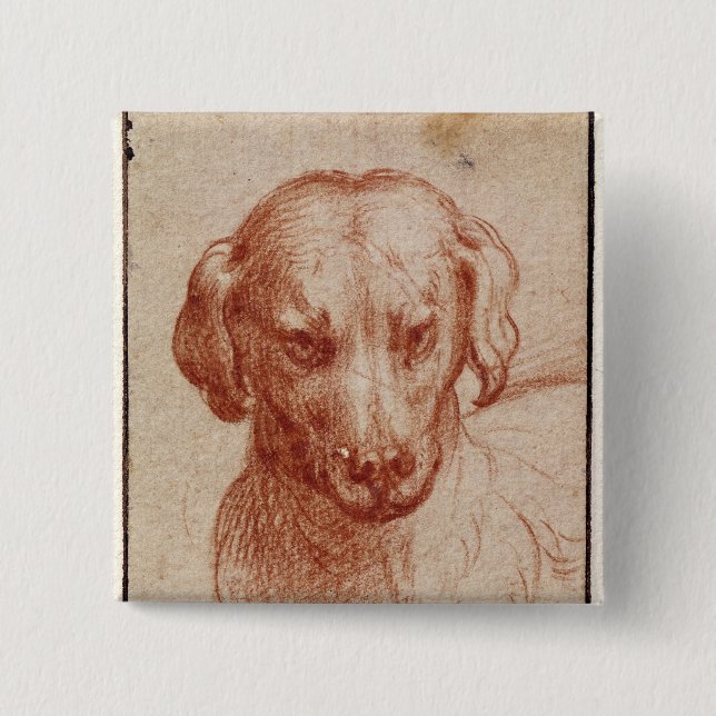 Huvud av en hund knapp (Framsida)