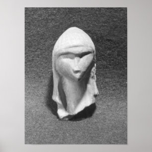 Huvud av en kvinna som är bekant som Venus av Poster