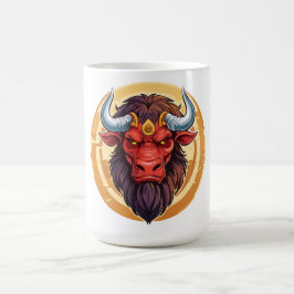 Huvud av en minotauros från grekisk mytologi kaffemugg