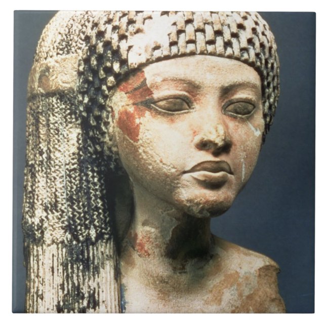Huvud av en Princess från familjen av Akhenaten, N Kakelplatta (Framsidan)