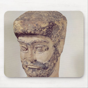 Huvud av en prydd med pärlor man, c.1800 BC Musmatta