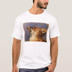 Huvud av en räv tee shirt
