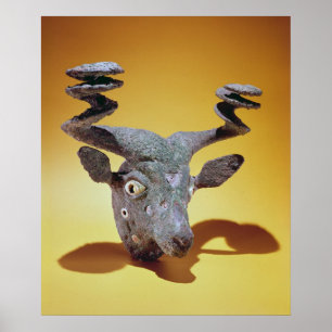 Huvud av en tjur, från Irak, c.2000 BC Poster