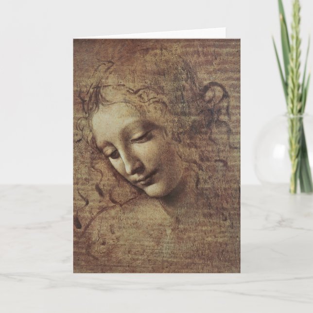 Huvud av en ung kvinna med Tousled hår eller, Leda Kort (Framsida)