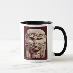 Huvud av gudinnan Ishtar, från Amman, Jordanien Mugg