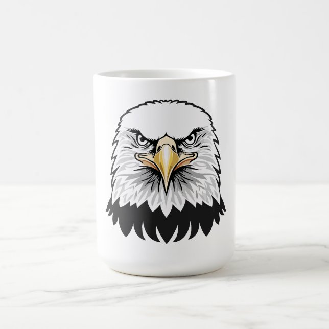 Huvud av havsörn kaffemugg (Center)