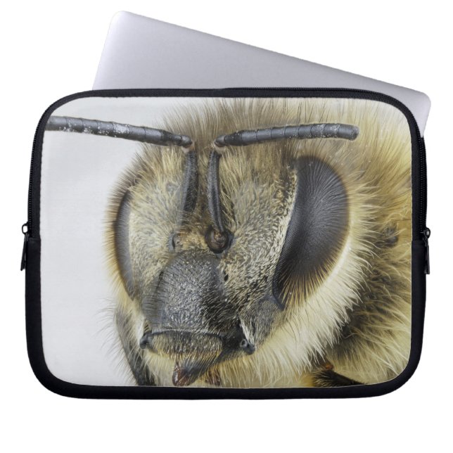 Huvud av honeybeen laptop sleeve (Framsidan)