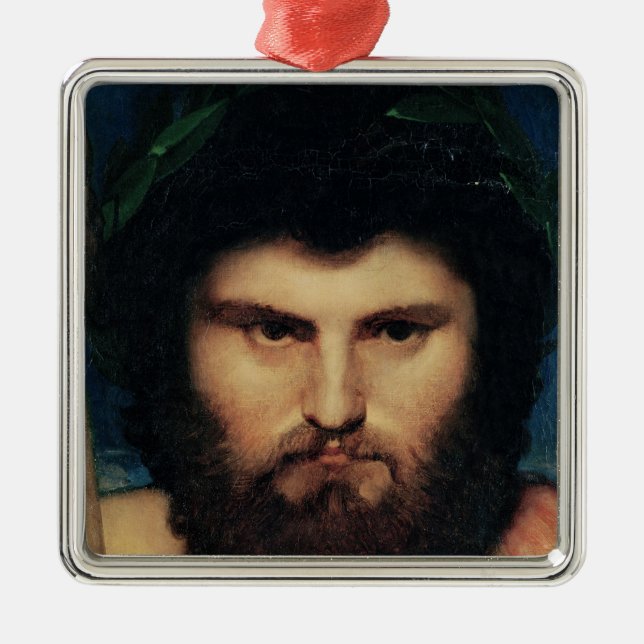 Huvud av Jupiter, studie för Jupiter och Thetis Julgransprydnad Metall (Framsidan)