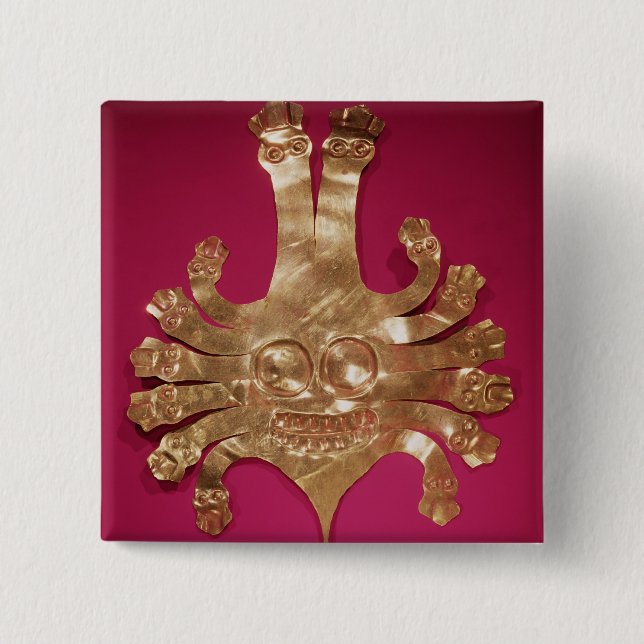 Huvud av medusaen, från Peru Knapp (Framsida)