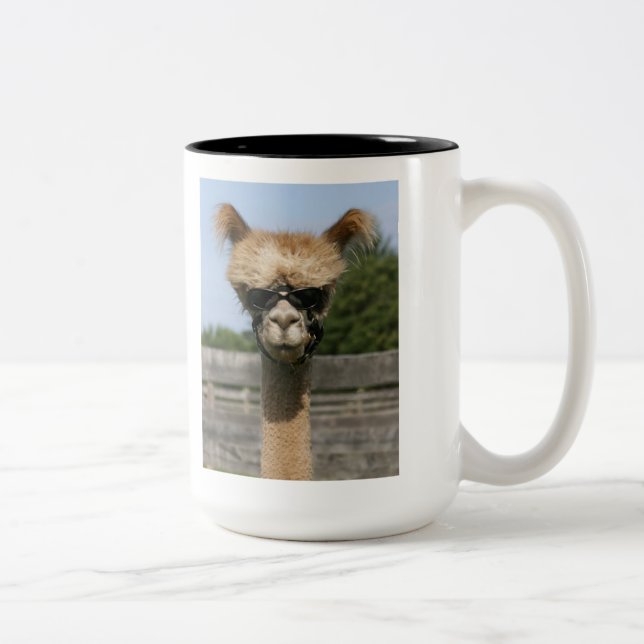 Huvud av PR-Alpacamuggen Två-Tonad Mugg (Höger)