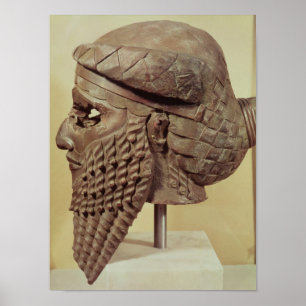 Huvud av Sargon mig 2400-2200 BC Poster