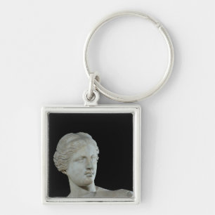 Huvud av Venuset de Milo, c.100 BC Fyrkantig Silverfärgad Nyckelring