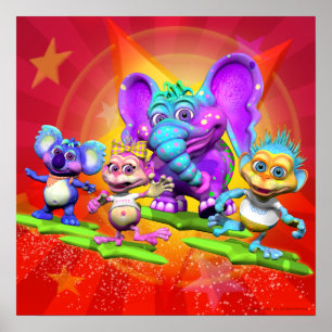 Huvud, Axlar, Knees & Toes 18 x 18 Poster