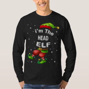 Huvud Elf Matching Family jul Pajama-gåva T Shirt