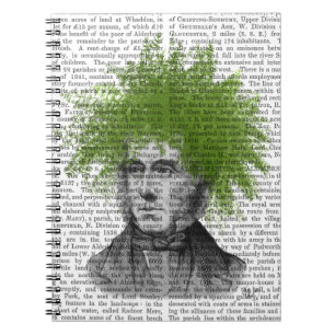 Huvud för Asparagus Fern Head Plant Anteckningsbok