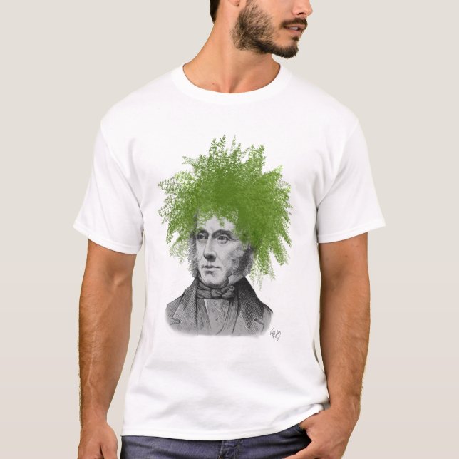 Huvud för Asparagus Fern Head Plant T Shirt (Framsida)