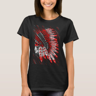 Huvud för motorcykel i Indian T Shirt