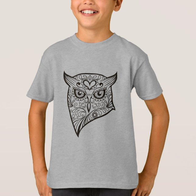 Huvud för sockerskalleuggla tröja (Framsida)