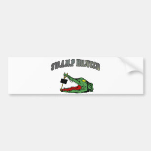 Huvud för träskjägarealligator bildekal