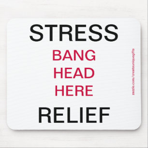 Huvud här Mousepad för smäll för spänningslä Musmatta