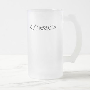 huvud </head> mugg för html-märkreöl