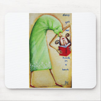 Huvud i en bok Mousepad Musmatta