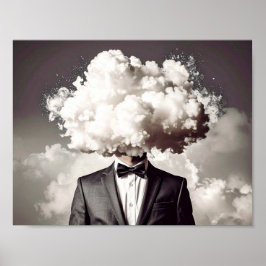 Huvud i molnen poster