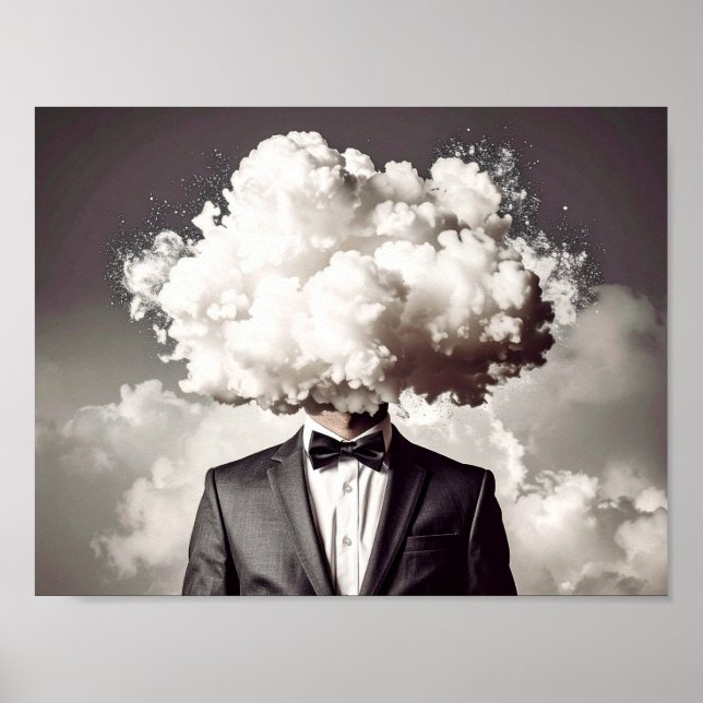 Huvud i molnen poster (Framsidan)