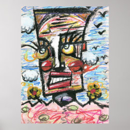 Huvud i molnen poster