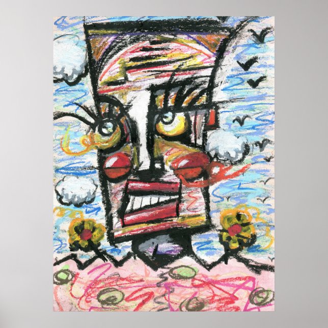 Huvud i molnen poster (Framsidan)