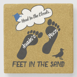 Huvud i molnen stenunderlägg