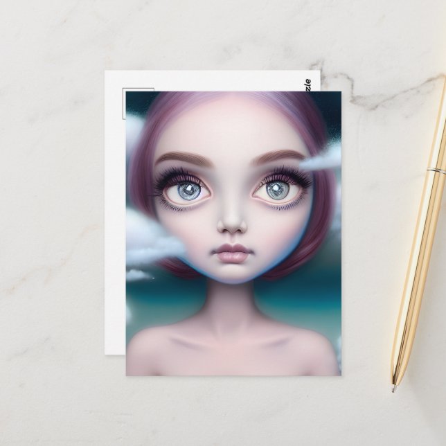 Huvud i molnen vykort (Fram/Back In Situ)