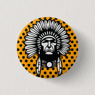 Huvud-indian Knapp