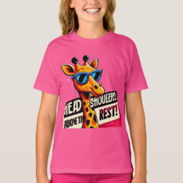 huvud och axlar ovanför den andra roliga giraffen t shirt