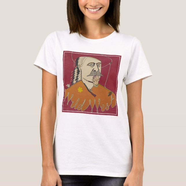 Huvud-och-axlar Porträtt i Buffalo Bill T Shirt (Framsida)
