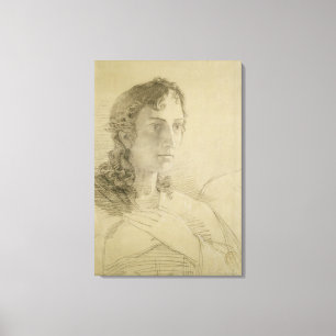 Huvud och händer av St John, 1806 Canvastryck