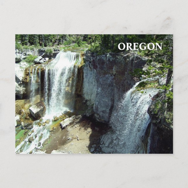 Huvud över fall vykort (Framsida)