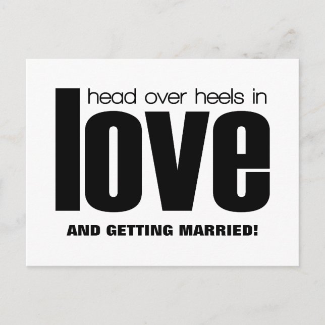 Huvud över Hälar Spara datum postkort, Svart Meddelande Vykort (Framsida)