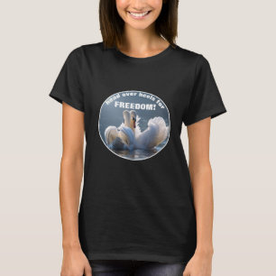 Huvud över klack - svanar (v2-mörk) T-Shirt