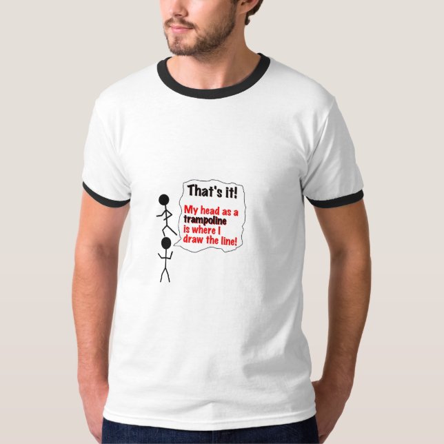 Huvud som en Trampoline T-shirt (Framsida)